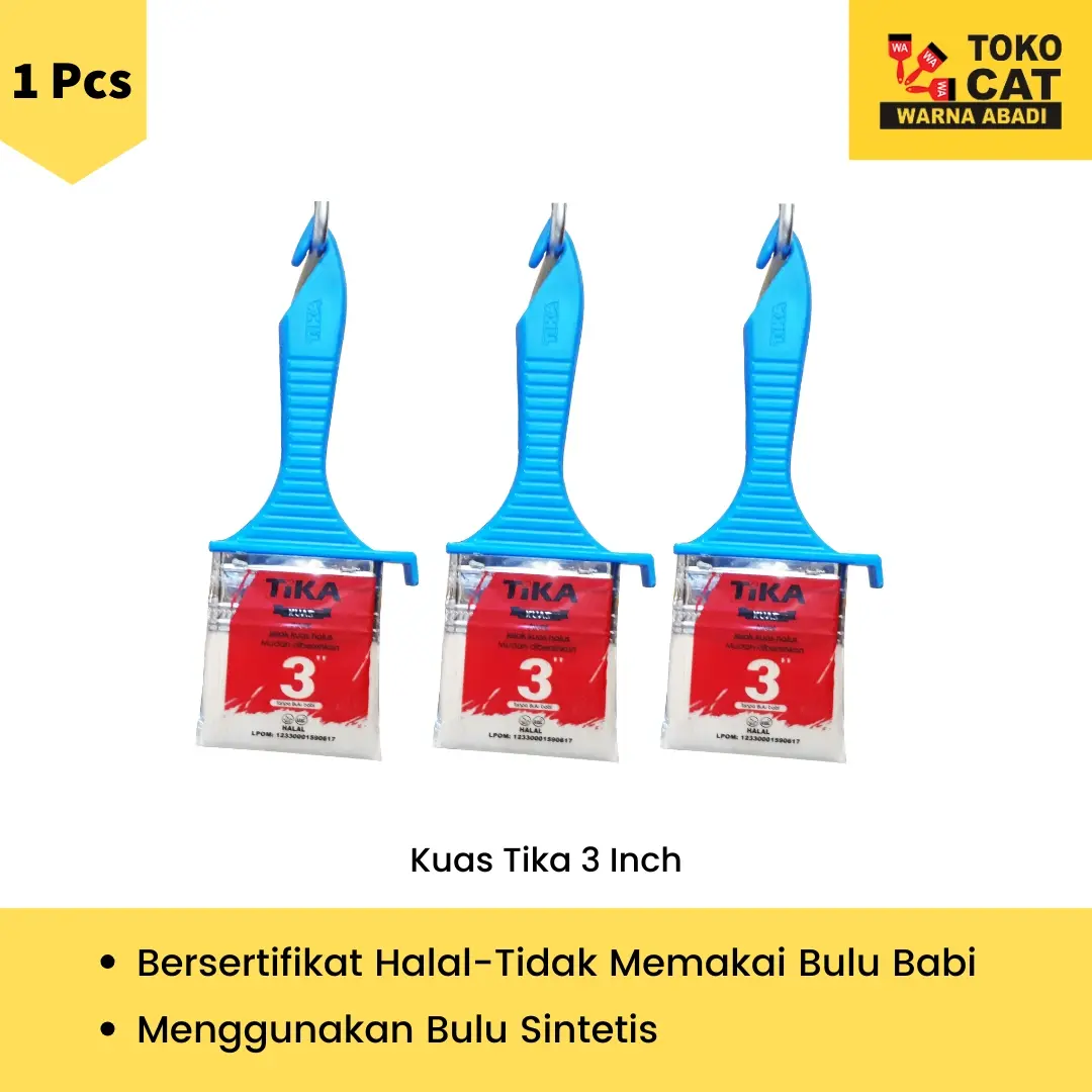 KUAS TIKA 3 INCH - LABEL HALAL