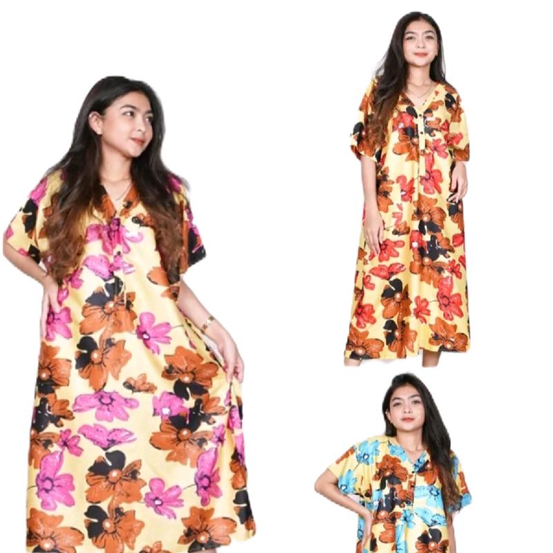 Daster jumbo ld 130 Rayon premium lembut dan adem motif terbaru 1