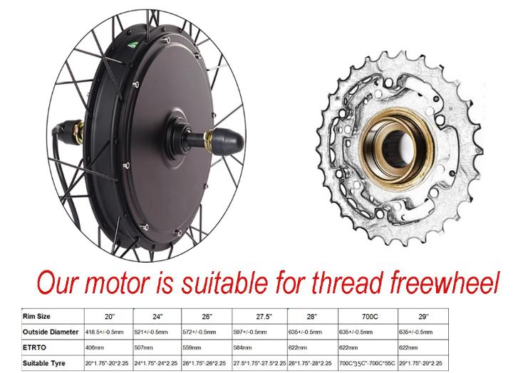 Product Introduction of CSC E-bike Conversion Kit 48V 1OOOW 15OOW hub Motor 36V 250w 350W 500W BICYCLE Wheel for 20 24 26 27.5 28 29 700C electric bike 7