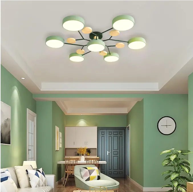 【Ready Stock】Lampu Gantung 3 Warna Lampu plafon LED Lampu Plafon Lampu Gantung Modern LED Baru Minimalis Ceiling Light Ruang Tamu Dapur Hias Lampu Lampu Plafon Lampu Ruang Tamu Sederhana 3