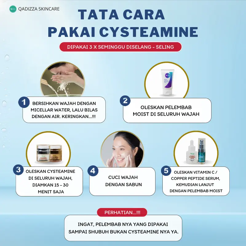 QADIZZA CYSTEAMINE EXPERT GOLD Micellar Cysteamine 5% + Tranexamoyl Dipeptide + Soothing Peptide 4