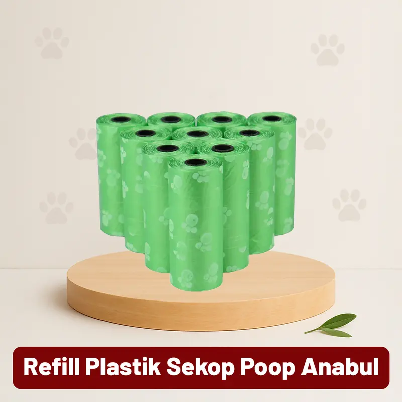 Refill Novamos Plastik Sekop Kotoran Kucing dan Anjing ( 1 gulung isi 15 pcs kantong ) Poop Bag Refill Kantong Plastik Sampah Popok 0