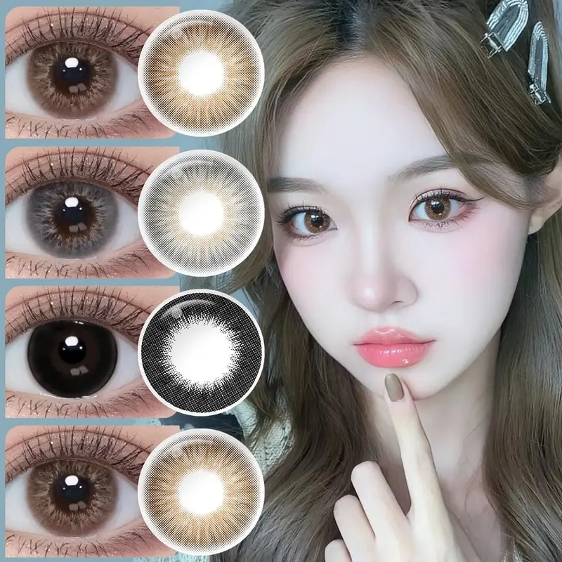 【COD】Magister OMG Softlens Minus 14mm (0.00 s/d -6.00) Sepasang Lensa kontak Kadar Air 38% Soflens minus Soflen minus Contact Lens Eye Brown 0
