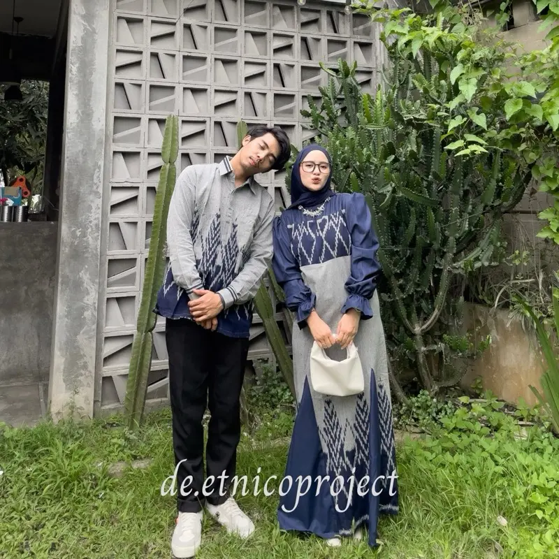 BAJU TENUN SHIMA DRESS BAJU LEBARAN BAJU KONADANGAN BAJU LAMARAN BAJU PREWEDDING BAJU COUPLE 2