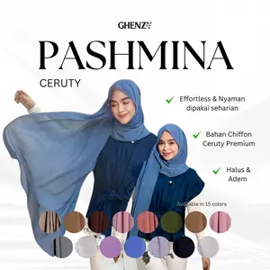 Gstyle Pashmina Ceruty Pashmina Daily Pashmina Turki Ghenzy Style Hijab Wanita Modern dan Elegan