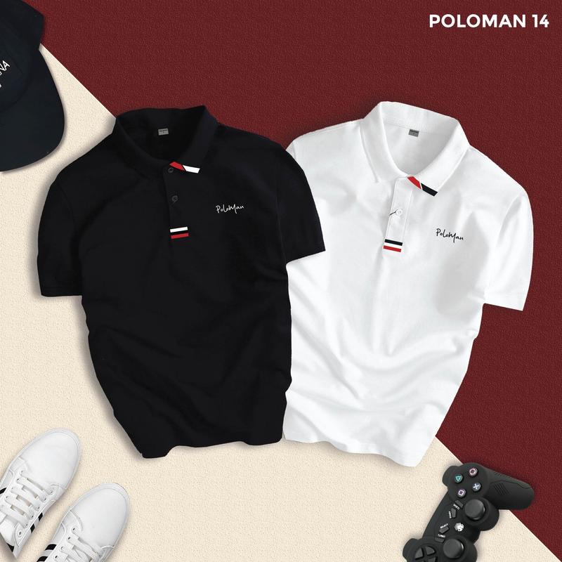 Bộ 2 áo POLOMAN 14 sang trọng trẻ trung dễ dàng phối đồ - FREESHIP EXTRA Menswear Nam Polo Có Cổ
