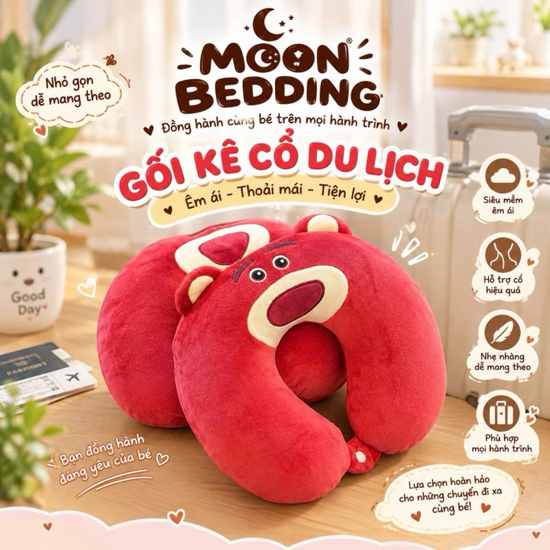 Gối Cổ Chữ U Hỗ Trợ Cổ, Gối Du Lịch Ô Tô, Máy Bay, Gối Ngủ Tốt Cho Cột Sống, Chất Liệu Mềm Mại