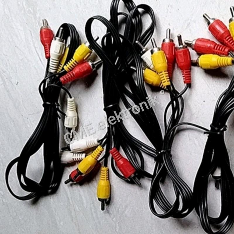 Kabel Jack Jek RCA 3 Warna Merah Kuning Putih Kualitas Original - Shop ...