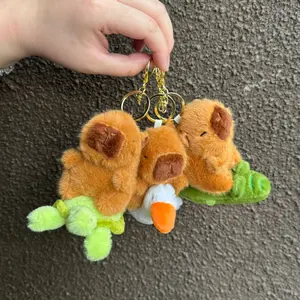 [READY STOCK 3TIP.SBY] Capybara Ganci Premium Bulu | Boneka Capybara Maxwell Versi Ganci | Kostum Baju Capybara