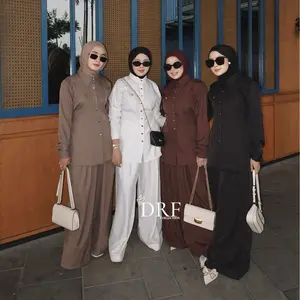 One set salur | outfit premium wanita | best seller outfit | Anaya Long Set drf collection