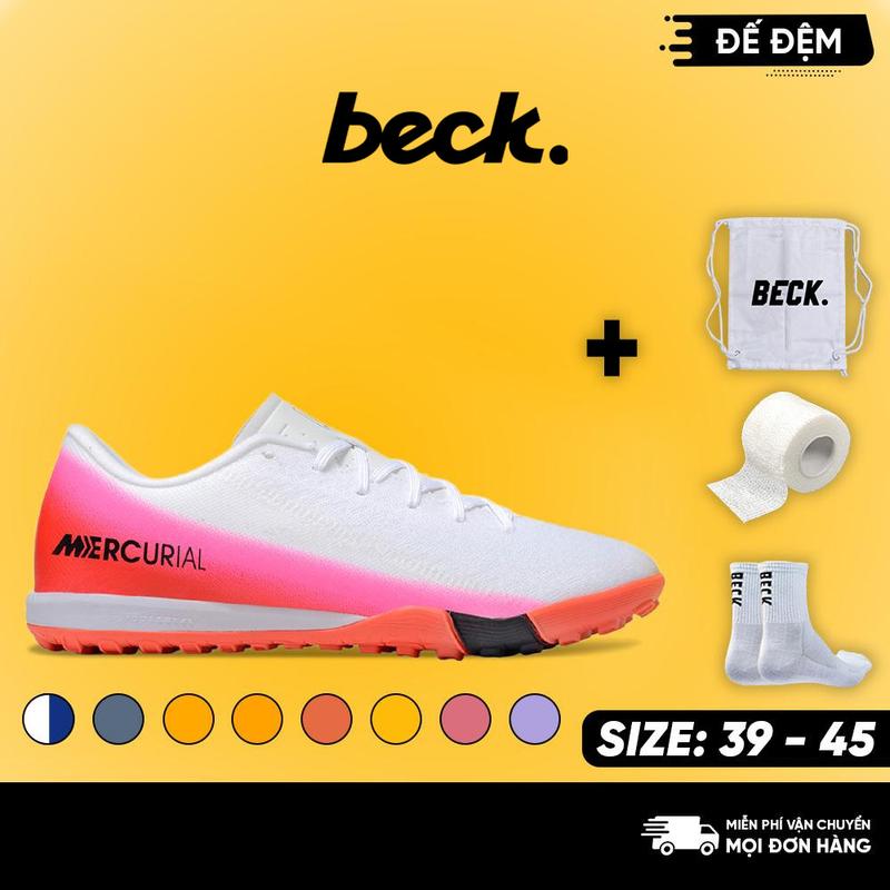 Giày Bóng Đá VaPô 16 Academy Đế Đệm, SOCCER BECK, Đế Đinh TF, Bám Sân, Các Màu Sắc, Sân Cỏ Nhân Tạo