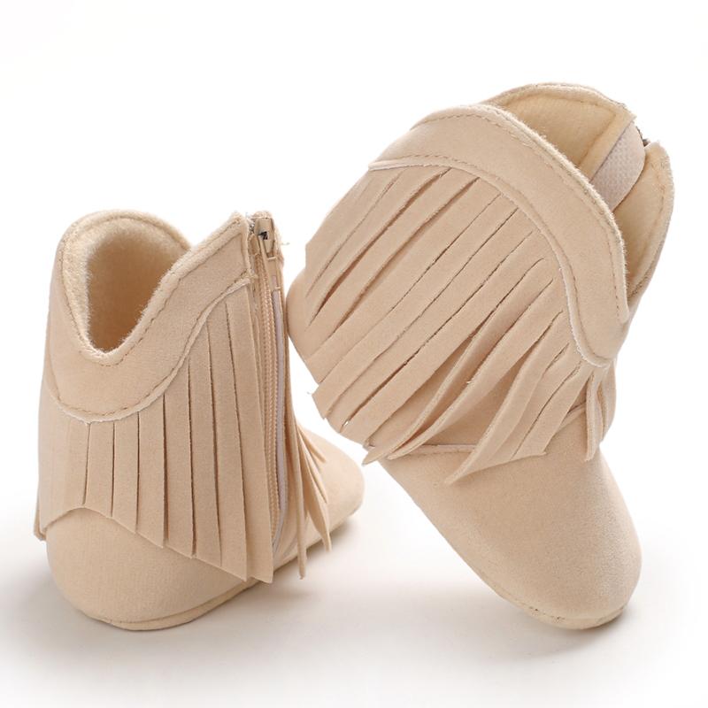 Product Introduction of Autumn and Winter Classic Tassel Baby Boots for Infants and Toddlers Soft Sole Warm Learning Shoes 22