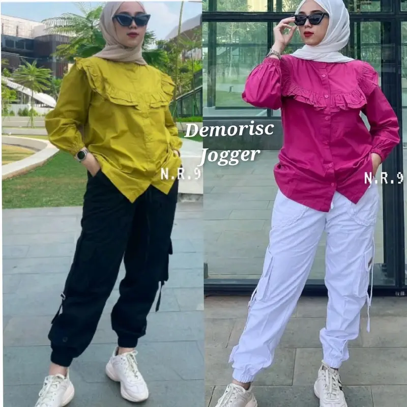 celana Jogger kargo model kepang best seller 1