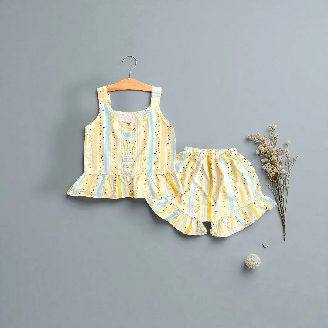 aluna one set anak perempuan bahan rayon premium setelan baju anak fashion korean style Bunga Celana