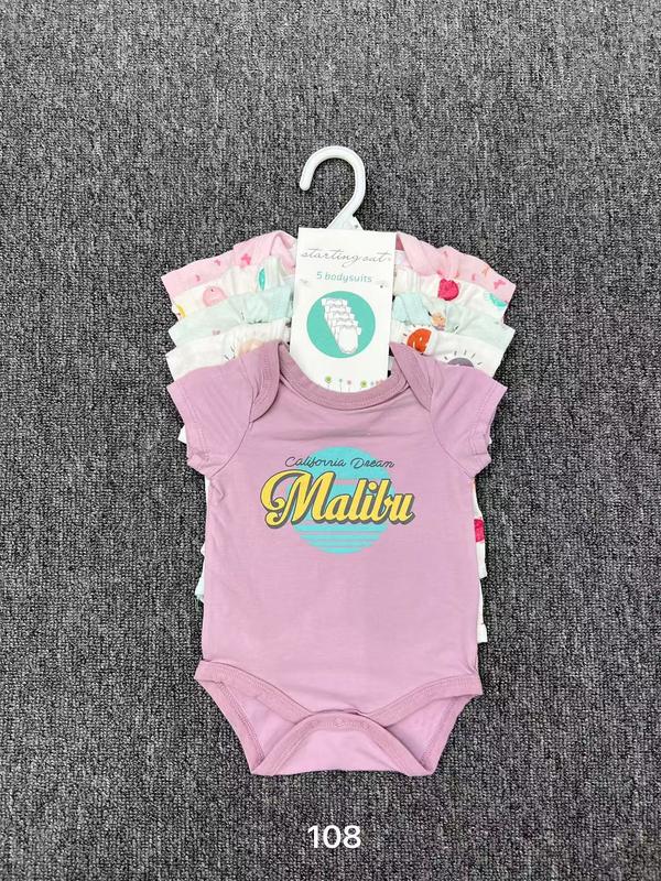 YOURBABYNEEDS Bodysuit Jumper Lengan Pendek Bayi Perempuan dan Bayi Cowok 5in1 Motif Karakter Lucu Berbahan Katun Adem Premium Import Nyaman Digunakan Untuk Bayi Usia Baru Lahir Newborn Sampai 9 Bulan Baru 8