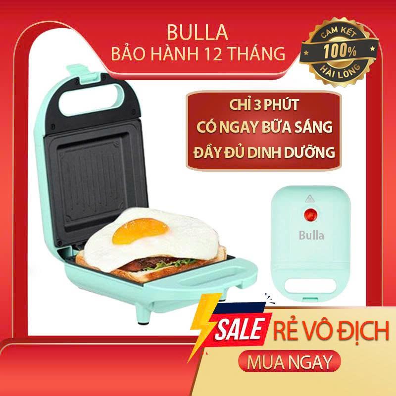 Máy nướng bánh mì sandwich máy làm bánh máy chiên nướng đa năng Bulla- Chống dính tốt - Bảo hành 12 tháng Nấu Ăn