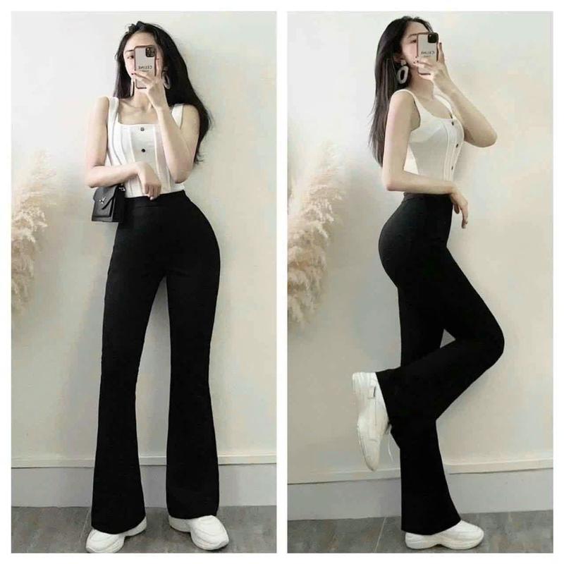  QUẦN LEGGING DÀI ỐNG LOE CHẤT LIỆU VẢI MỀM MỊN CO GIÃN 4 CHIỀU 