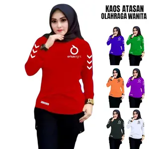 BAJU SENAM WANITA_Sport 2xl indigo Adem Bersepeda regular warna biru botol tahan angin xl L Purple salem Olahraga Red Sporty Muslim