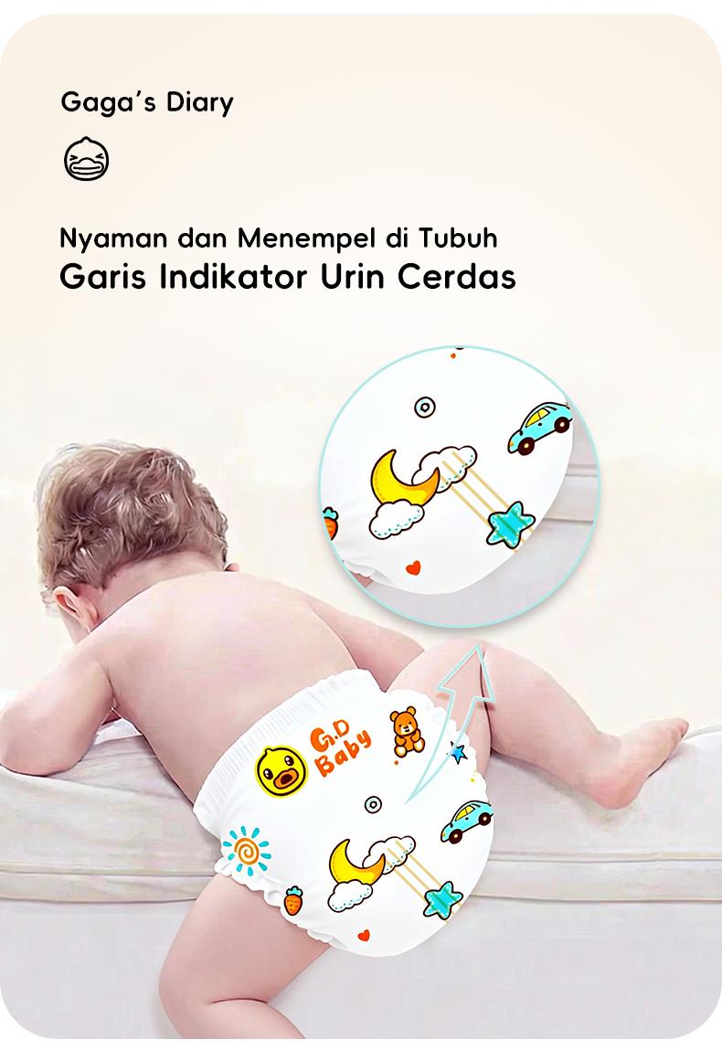 Gaga's Diary Popok Bayi Pinggang Elastis Anti Lekuk untuk Bayi Gemuk diapers pants 1 lusin newborn bayi popok promo hari ini murah official store Gaga's Diary Popok Bayi Pinggang Elastis Anti Lekuk untuk Bayi Gemuk diapers pants 1 lusin newborn bayi popok promo hari ini murah official store