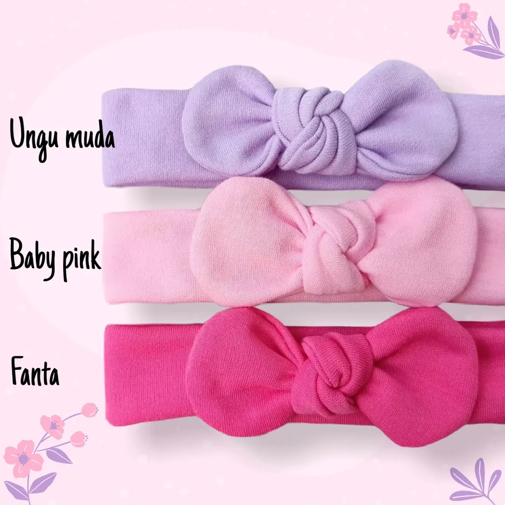 Isi 3 Bando Kupu Anak Perempuan Random