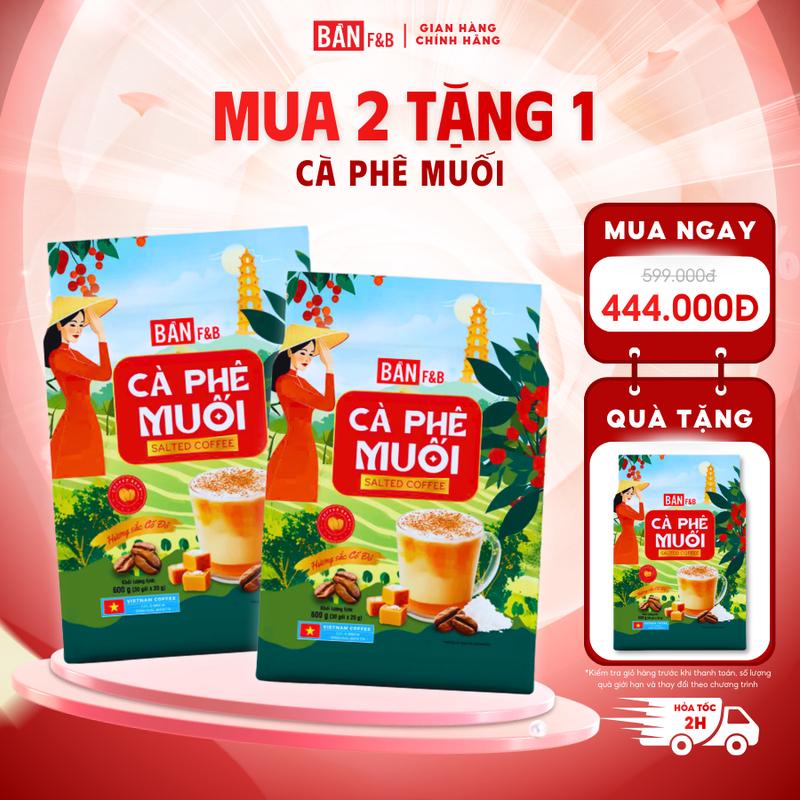 [MUA 2 TẶNG 1] Cà Phê Muối Cố Đô Huế Vị Nguyên Bản Đặc Trưng Đặc Sản Huế - Bản F&B Chính Hãng