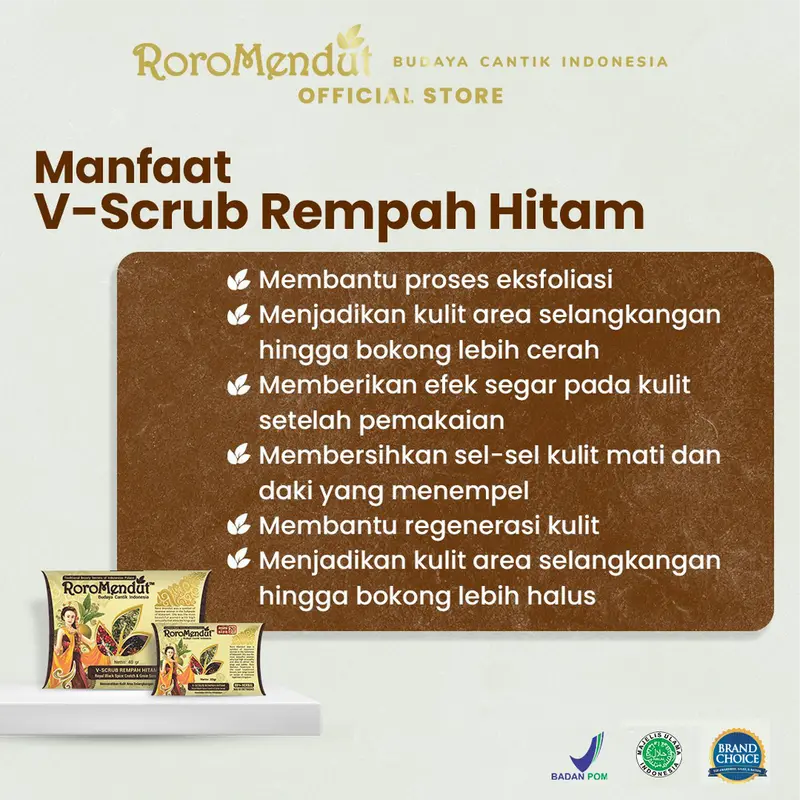 V-scrub Rempah Hitam roromendut 1