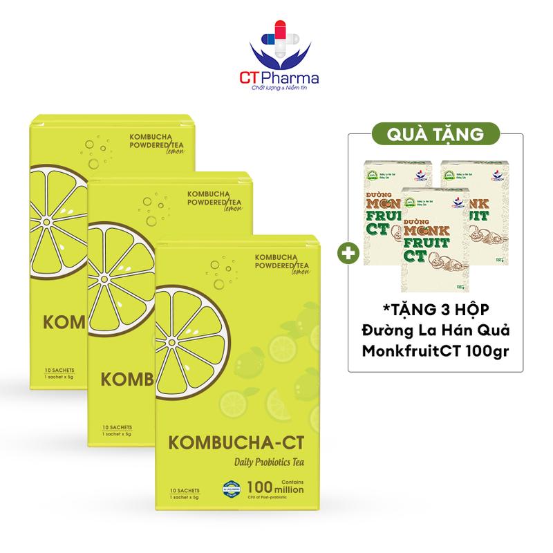 [Combo 3] Trà Kombucha CT - Kombucha Đài loan- 13 kcal Nước Trà Len Men -Không Chua