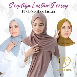 Segitiga Instan Jersey Hijab Premium Segi Tiga Kerudung Segi3