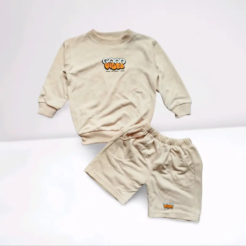 Isi 3 Setelan Sweater Crewneck Anak Laki-Laki Perempuan Harian Santai untuk Usia 1-10 Tahun- Baju setelan resmi & setelan- Fashion Anak Terbaru Parsel 5