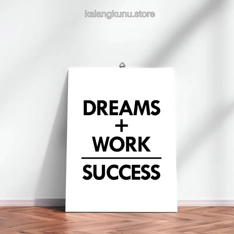 Hiasan Dinding quotes motivasi pajangan kantor dan rumah -dekorasi poster keren 5