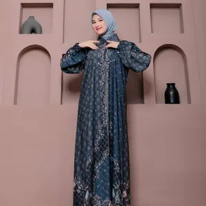 Hiraja - Gamis Medina Bahan Romario Digital Sublim Mewah Elegant