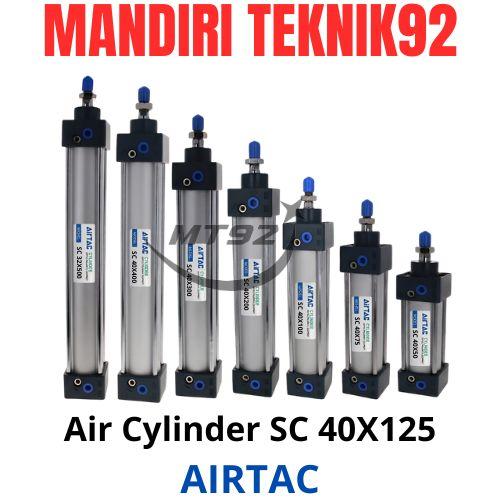 Gambar Cylinder Pneumatic AIRTAC SC 40X125 / SC40X125 dari mandiri teknik92 Kota Administrasi Jakarta Barat Tokopedia