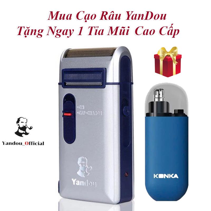 Mua Máy Cạo Râu Cao Cấp YanDou TẶNG Kèm 1 Máy Tỉa Mũi Cao Cấp UK - An Toàn,…