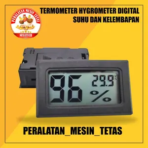 Termometer Hygrometer Termohygrometer Pengukur Suhu dan Kelembaban Tanpa kabel