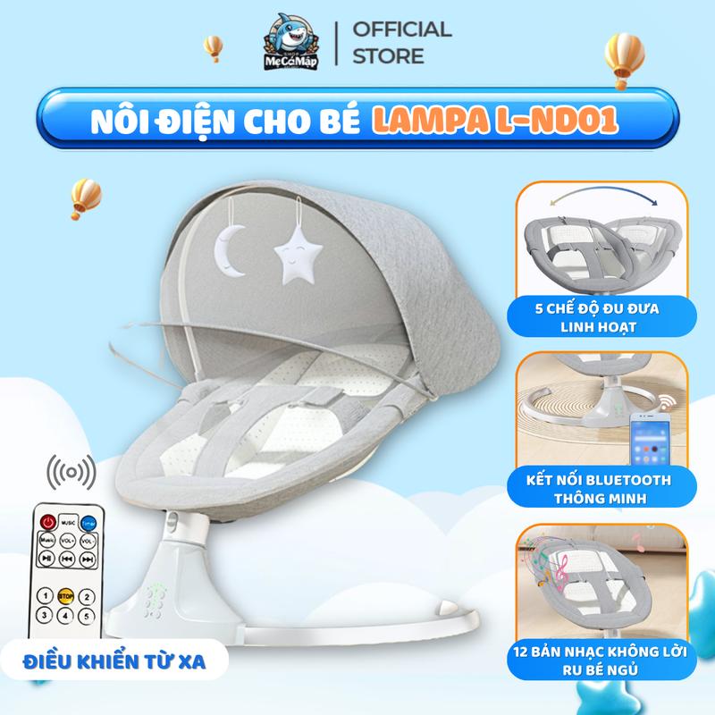 MỚI 2026 Nôi Điện Cho Trẻ Sơ Sinh Nôi Điện Đưa Tự Động Có Điều Khiển Từ Xa Tựa Lưng Điều Chỉnh 3 Tư Thế Cho Bé