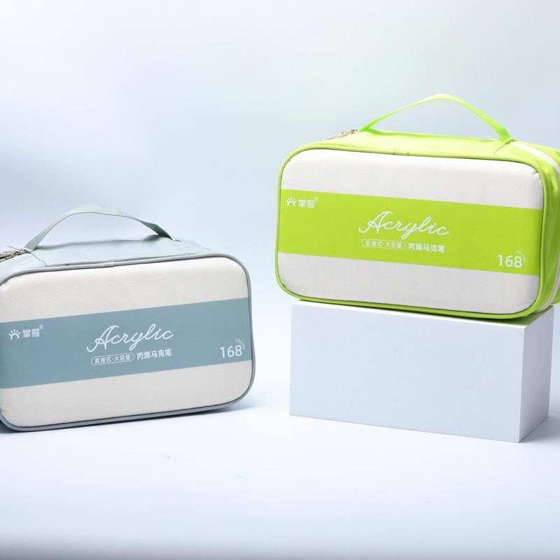 Bút Acrylic Marker Grasp 12/24/36/48/60/80/120/168 Màu – Ngòi Brush Cao Cấp, Vẽ Mọi Chất Liệu, Không Thấm Giấy