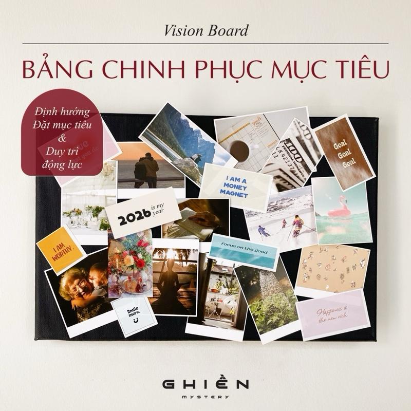  Bảng chinh phục mục tiêu "Vision Board"- Định Hướng Tương Lai & Khơi Dậy Năng Lượng Truyền Cảm Hứng Ghiền Mystery 