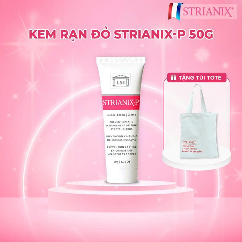(CÓ QUÀ) [PewPew x Strianix] Kem rạn da STRIANIX-P 50g dùng cho làm mờ RẠN ĐỎ, hỗ trợ giảm ngứa do rạn