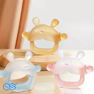 Teether Bayi BPA FREE Mainan Gigitan Teether Bayi Makanan Mainan Gerinda Gigi Bayi