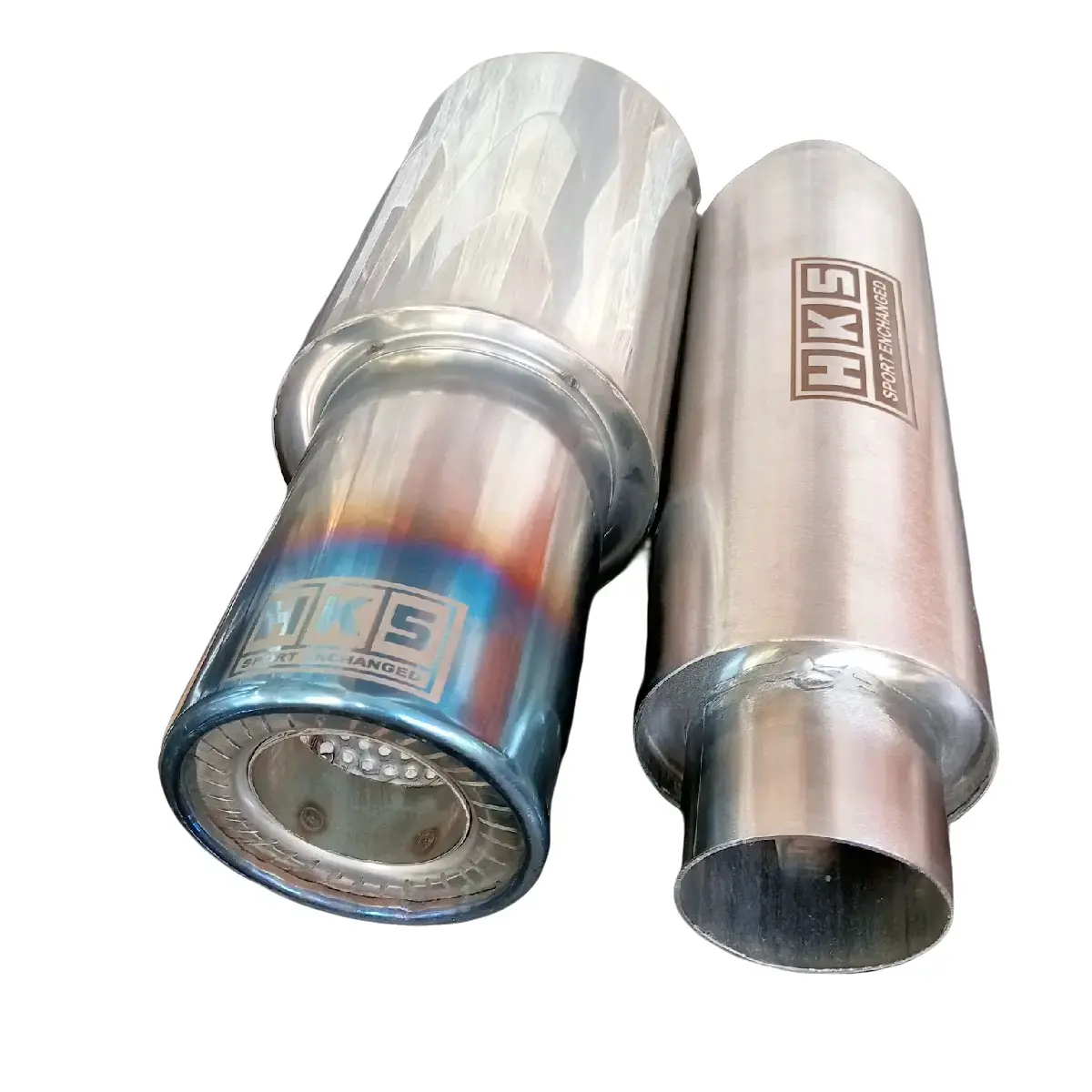 knalpot mobil hks gronel cor sedet + resonator  ful stainles suara ngebas padet cocok untuk semua type mobil bensin dan solar l300 acanza xenia brio yaris dll