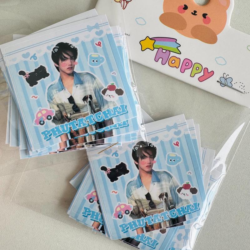 BUS Thai Boy Band Cute Sticker Pack Peemwasu Phutatchai Thaichayanon, 40 Pieces, Fan Must-Have 4