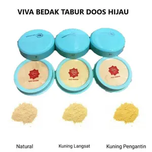 Bedak Tabur Viva Cosmetics Doos Mini 25 gr no puff  Powder Wajah Bunga Waterproof