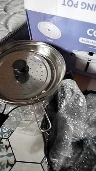 Product Review of 【FreeShipping & COD】pot WARE 4pcs 22cm MULTI FUNCTION DEEP FRY/STEAM /COOKING POT PERIUK SERBAGUNASTEAM POT SAUCE PAN Kitchenware Steelnobanapot pot set pengukus besar peri uk periukgoreng from I**l 0