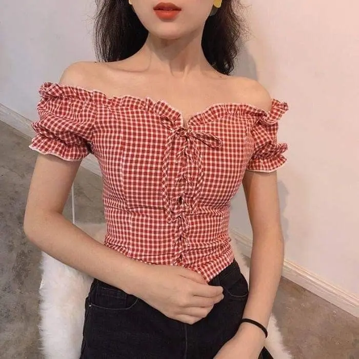 Sweetheart top atasan on sabrina