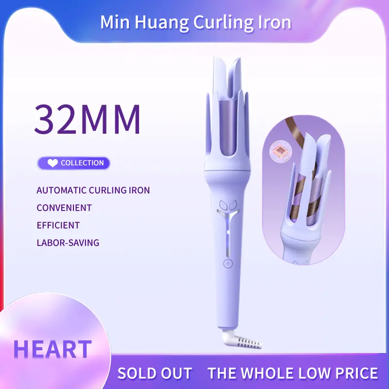 SG Stock Automatic Curling Iron Roll Anion Ceramic Hair Curler 3-Speed Adjustable Fast Heating