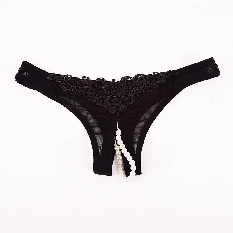 MISS'O CD1432 Celana Dalam Seksi G-String Mutiara Pakaian Dalam Wanita Model Renda Kolor Undies