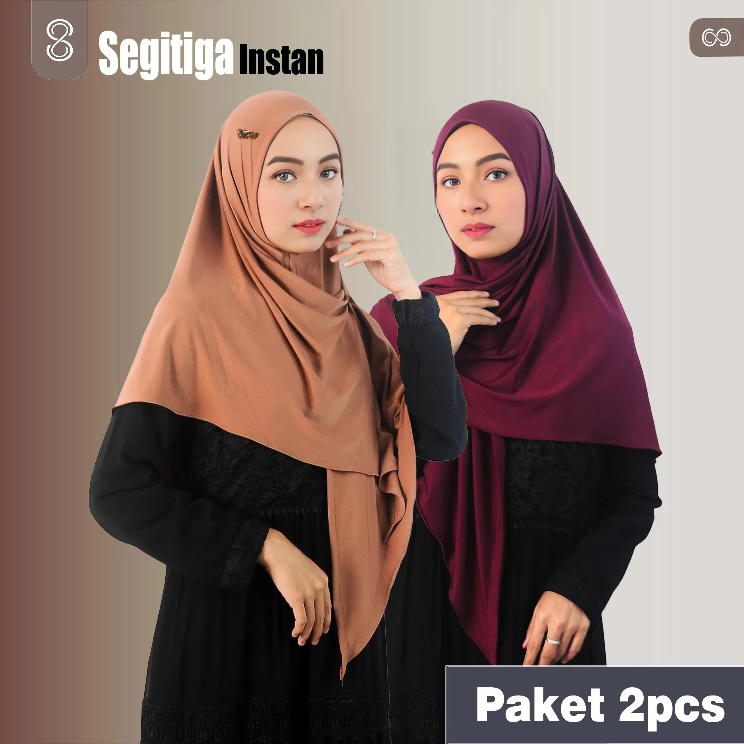 PAKET 2 PCS  Segitiga Instan Jersey Label Akrilik
