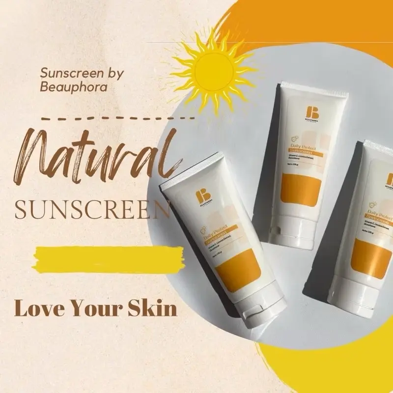 Lotion Beauphora Sunscreen Memutihkan Kulit Wajah - Waterproof, Mencerahkan, Facial, Berminyak, Vitamin Sunblock Kusam 0
