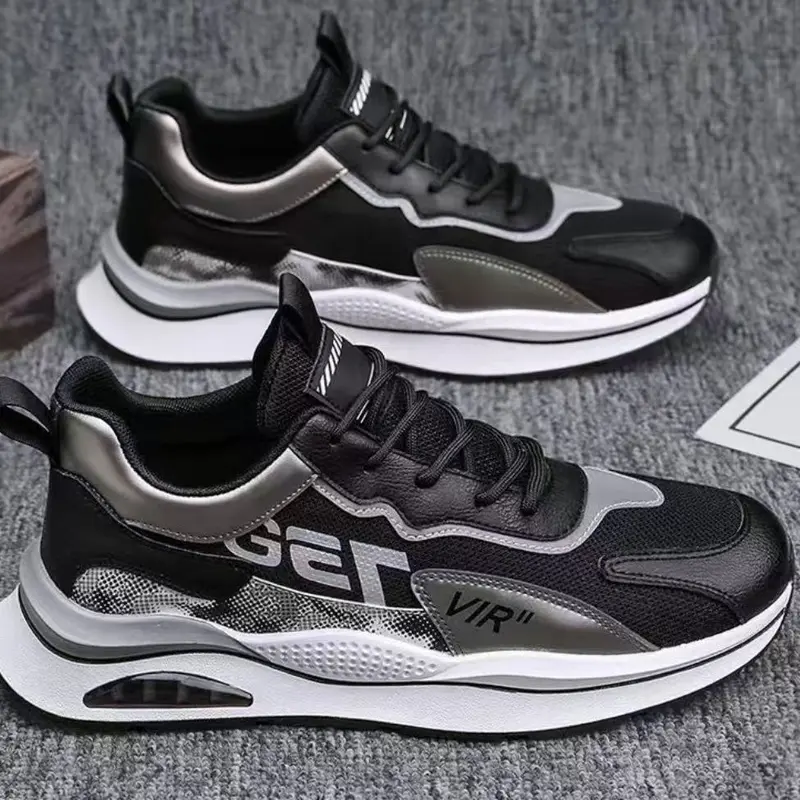 2026 Nuevos zapatos deportivos casuales para exteriores para hombre, estilo callejero, suela cómoda y suave, zapatos de tenis con cordones livianos y antideslizantes, modernos y versátiles, adecuados para correr, viajar, hacer senderismo, viajar al trabajo y uso diario. - Foto 6