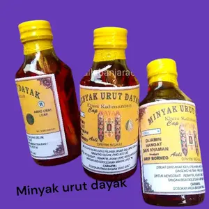 inyak urut dayak khas kalimantan untuk pijit urut dan keseleo pegel pegel dll Minyak